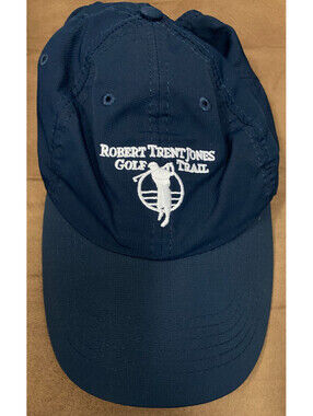 Robert Trent Jones Golf Trail Blue Adjustable Golf Hat Dad Cap by Imperial OSFM